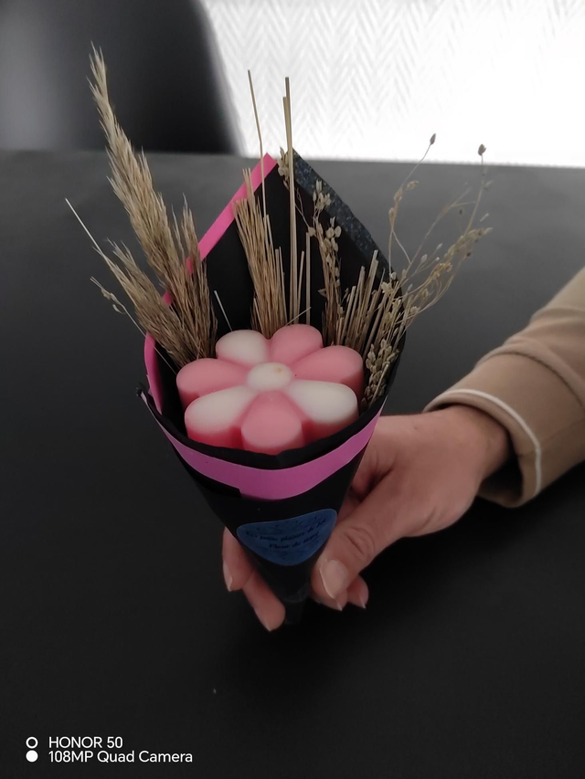 Bouquet florale de cire 