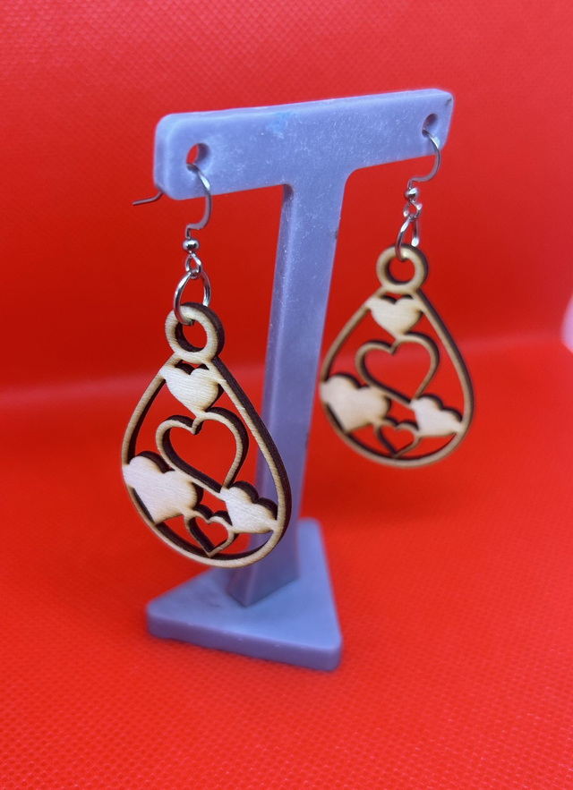 Boucles d&#039;oreilles Collection coeurs - Modèle 1