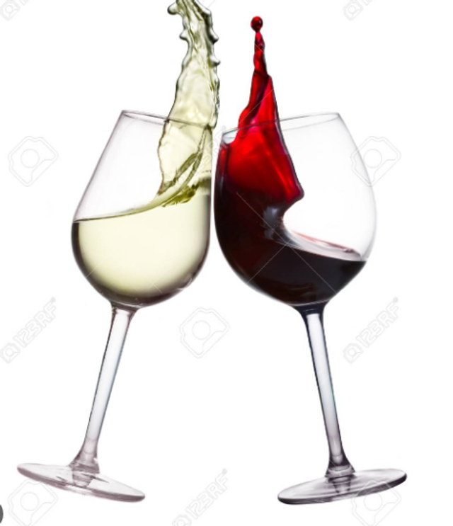 Verre de vin rouge ou blanc