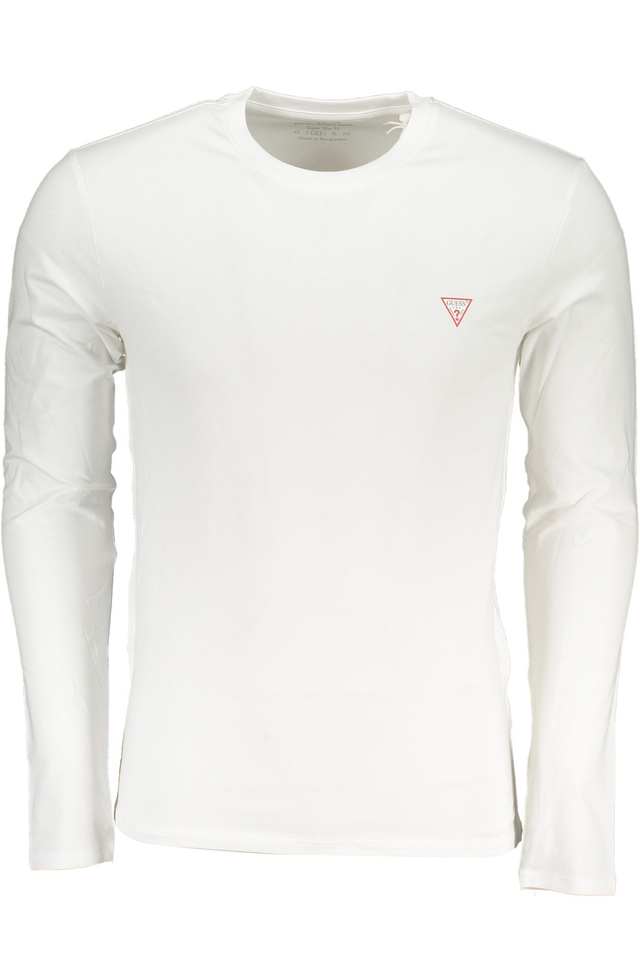 GUESS JEANS T-SHIRT MANICHE LUNGHE UOMO BIANCO
