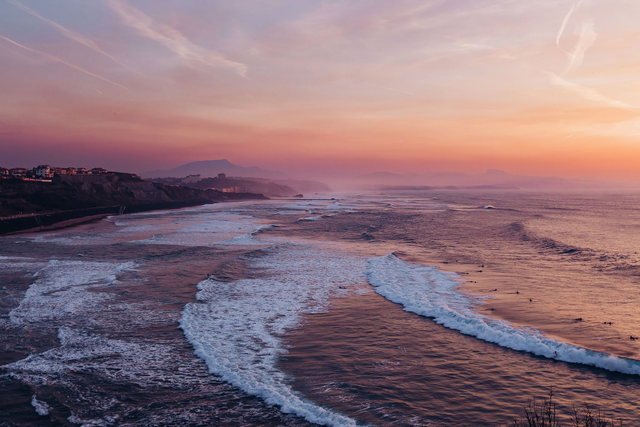 Biarritz - Sunset sur la côte des basques