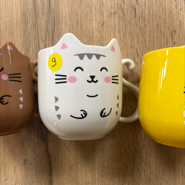 Mug chat blanc