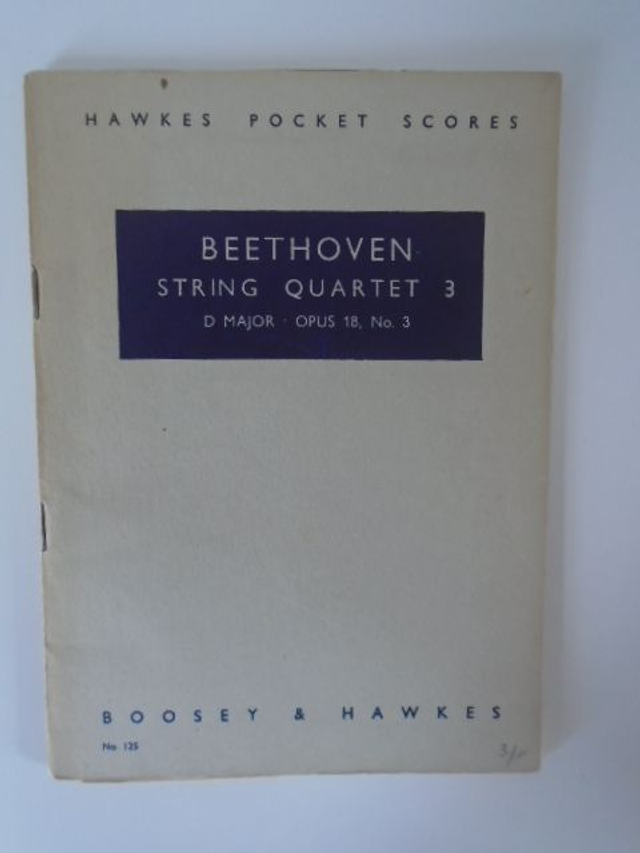 Beethoven String Quartet 3 D Major Op 18 No 3 Hawkes Pocket Guide