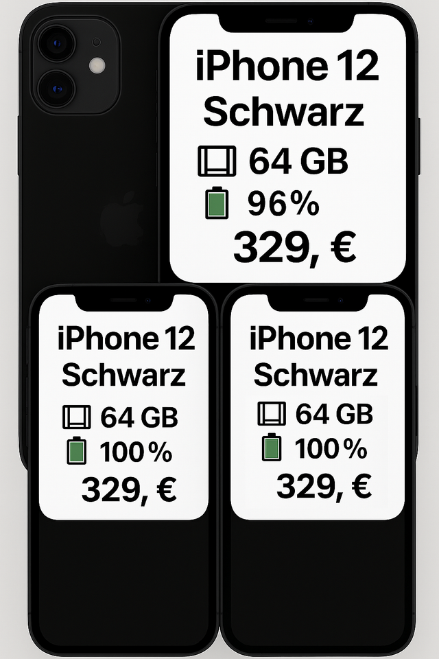 📱 Apple iPhone 12 64 GB Schwarz