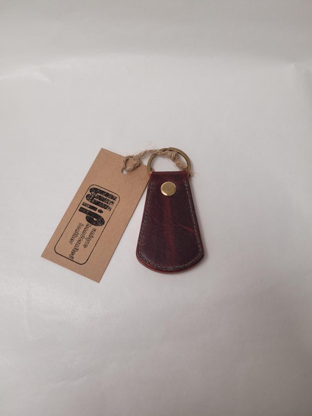 Large Leather Fan Key Fob - Coover - ML-002