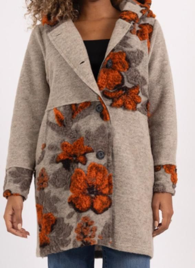 Manteau imprimé floral