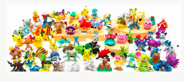 Pokemon mini figuren set 144 stuks (3cm)