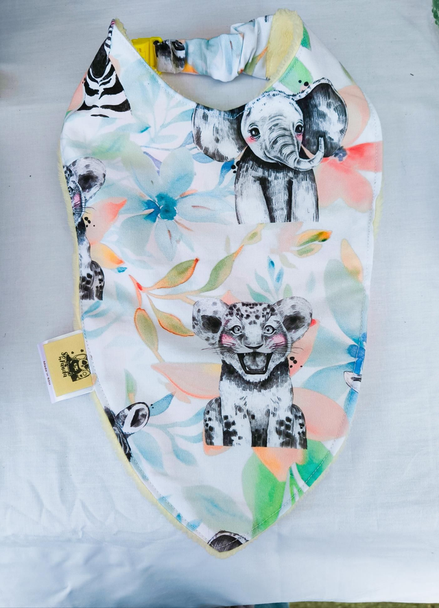 Bavoir safari 6/12 mois