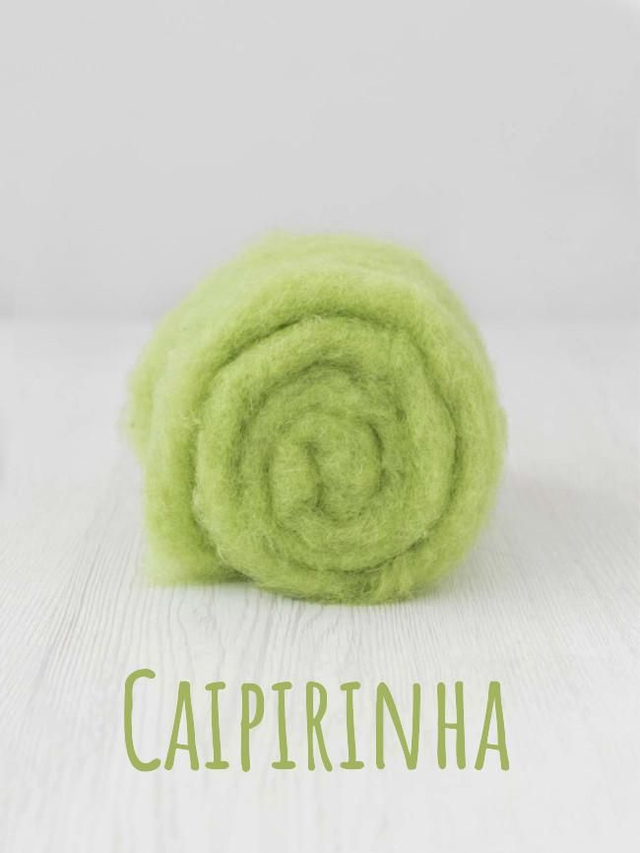 Carded wool for Needle Felting Maori DHG Carded Batt - Caipirinha