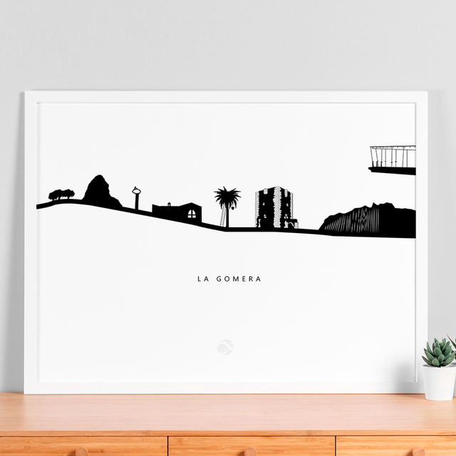 Lámina Skyline de La Gomera