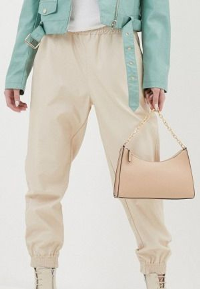 AA02335003 - Rinascimento pantalone con  polsino in ecopelle