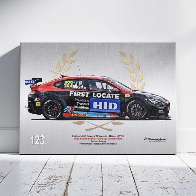 C251202 Hyundai i30N British Touring Cars Championship BTCC 2025 Restart Racing #123 Daniel Lloyd