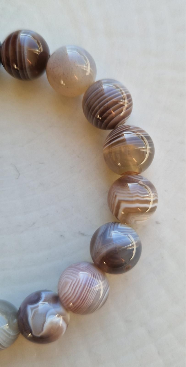 Bracelet AGATE BOTSWANA 10mm