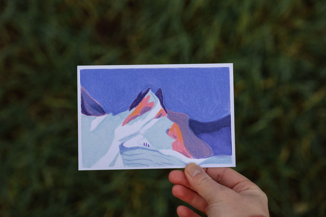 alpinists near Chamonix – aiguille de rochefort