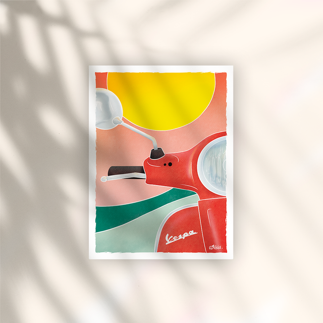 Argia I Vespa - Affiche Papier 250g