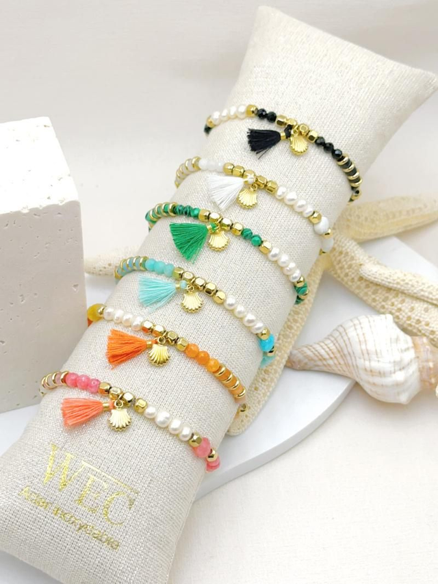 Bracelet acier Maeva noir