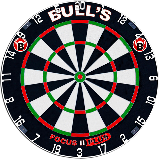 BULL'S Focus II Plus Dart Board 4022847680104
