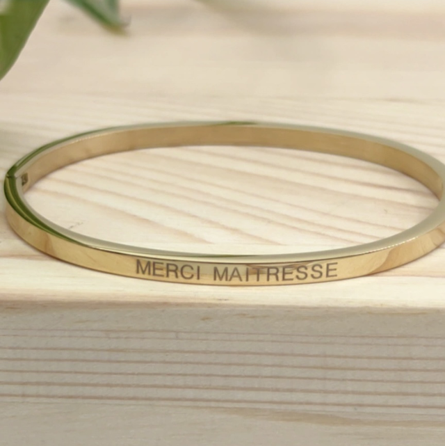 Jonc messages MERCI MAÎTRESSE 