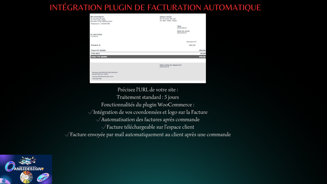Intégration plugin de facturation automatique