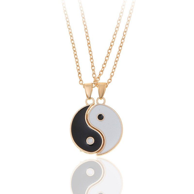 Duo kettingen Yin Yang  