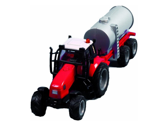 tracteur rouge friction remorque lisier Kid 510653A 1/50