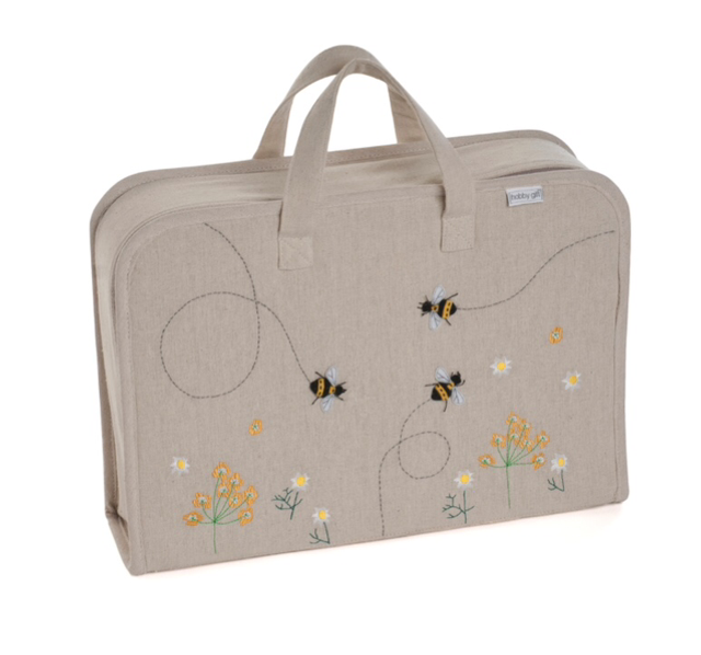 Project Case (L): Appliqué: Linen Bee