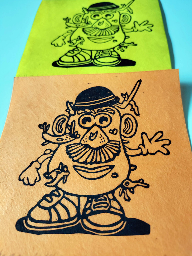 M.Patate germée- format carré (12X12cm)