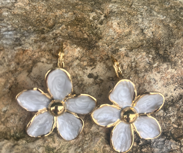 Boucle d’oreille fleur