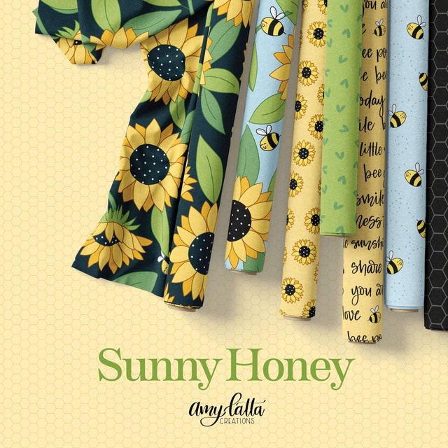 Sunny Honey by Amy Latta OBC / Sold by By Half Metre