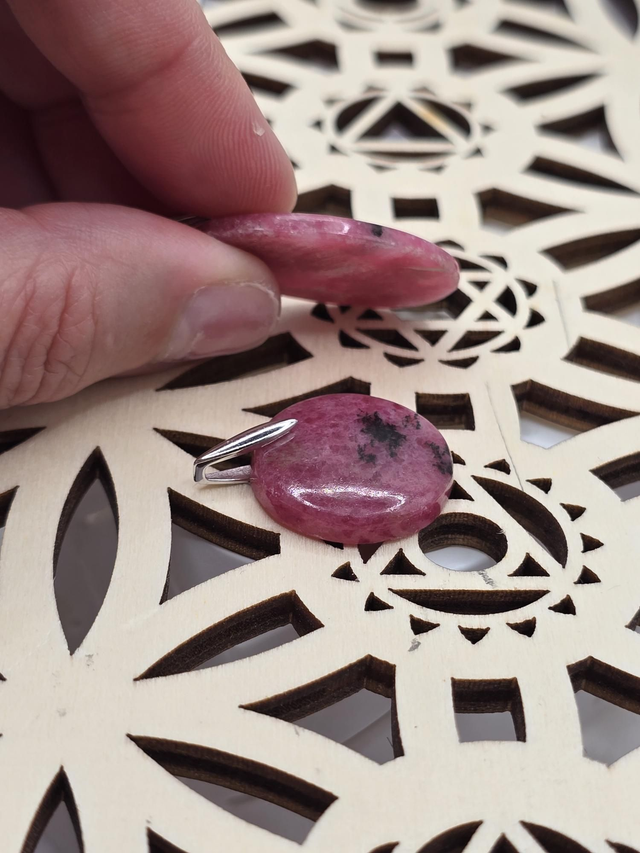 Pendentif Rhodonite Argent 925