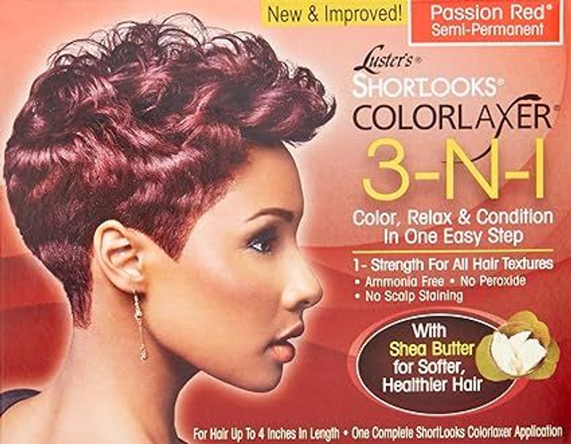 Luster's Shortlooks Color Relaxer 3-n-1 Red, 1count