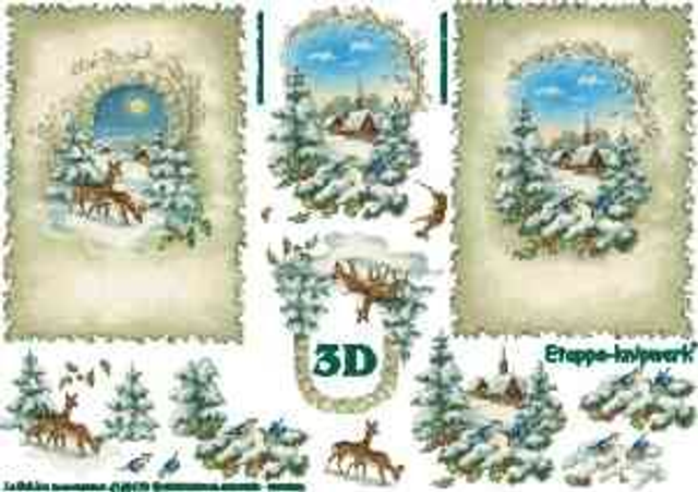 Knipvel Kerst Landschap