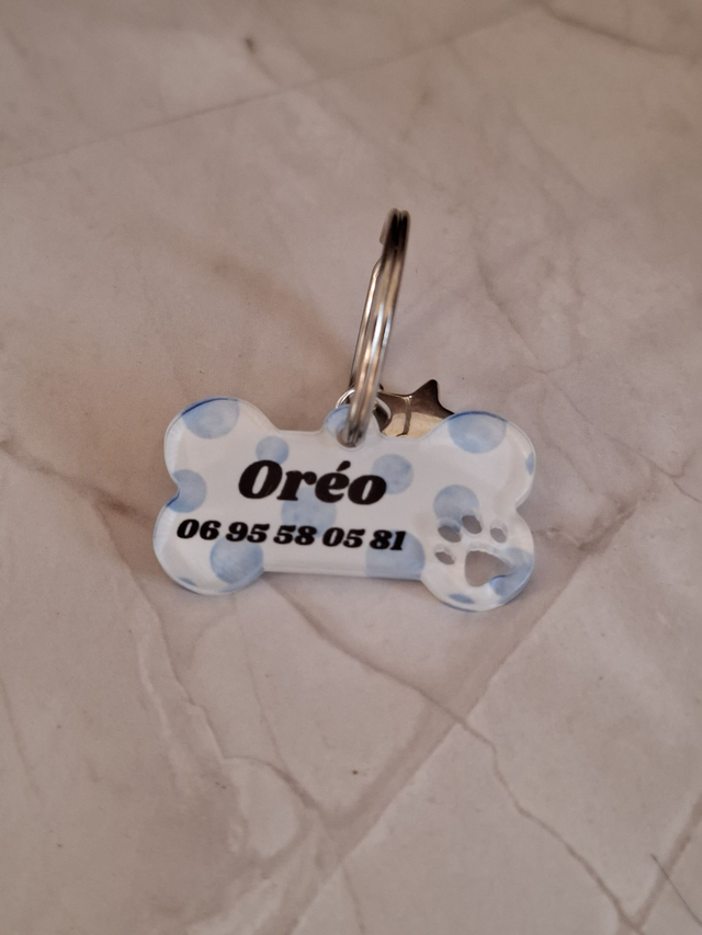 Medaillons Impression bleu