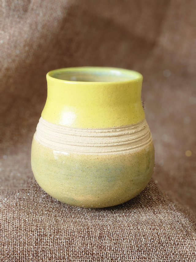 Mug/Pot bicolore en grès 