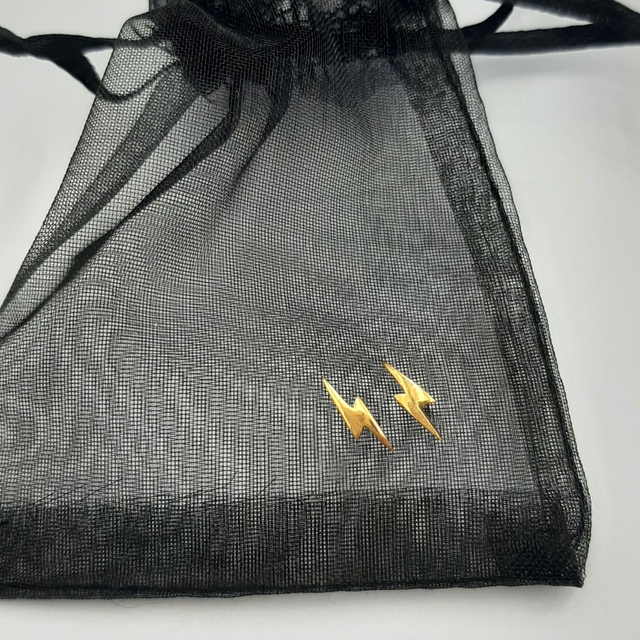 Lightning Bolt Stud Earrings
