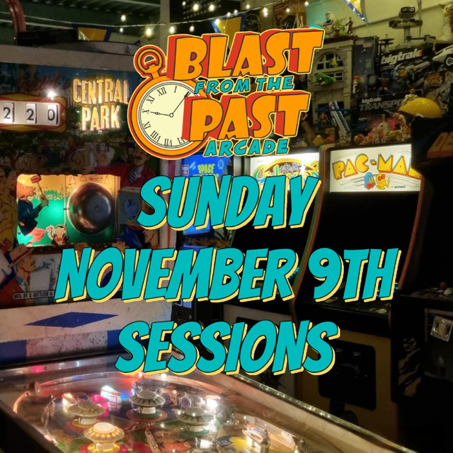SUN- NOV 9th SESSIONS