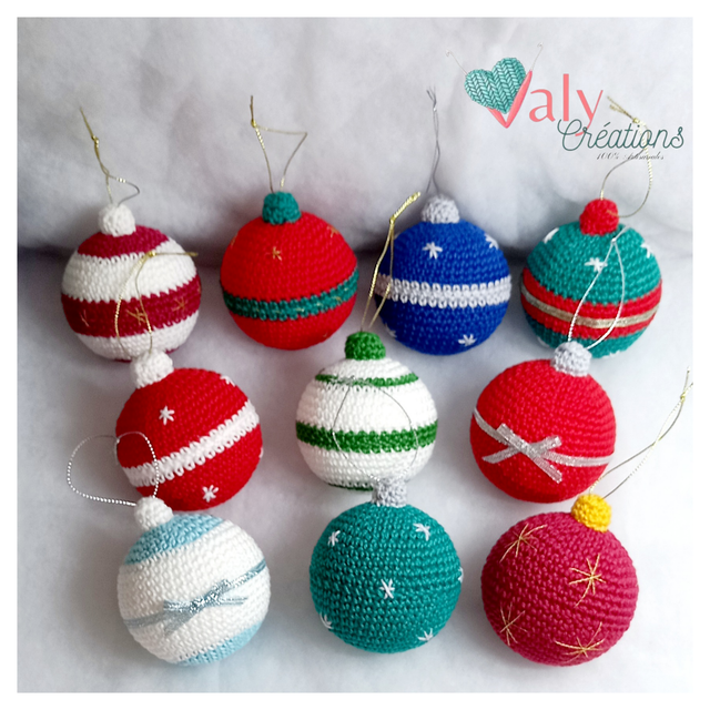 Les boules de Noël ( sur commande)