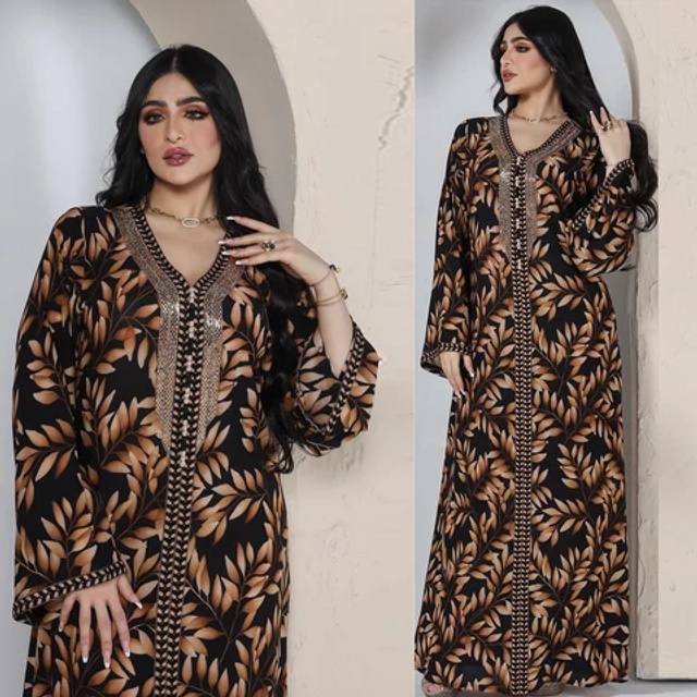 Robe traditionnelles brodé Ab094