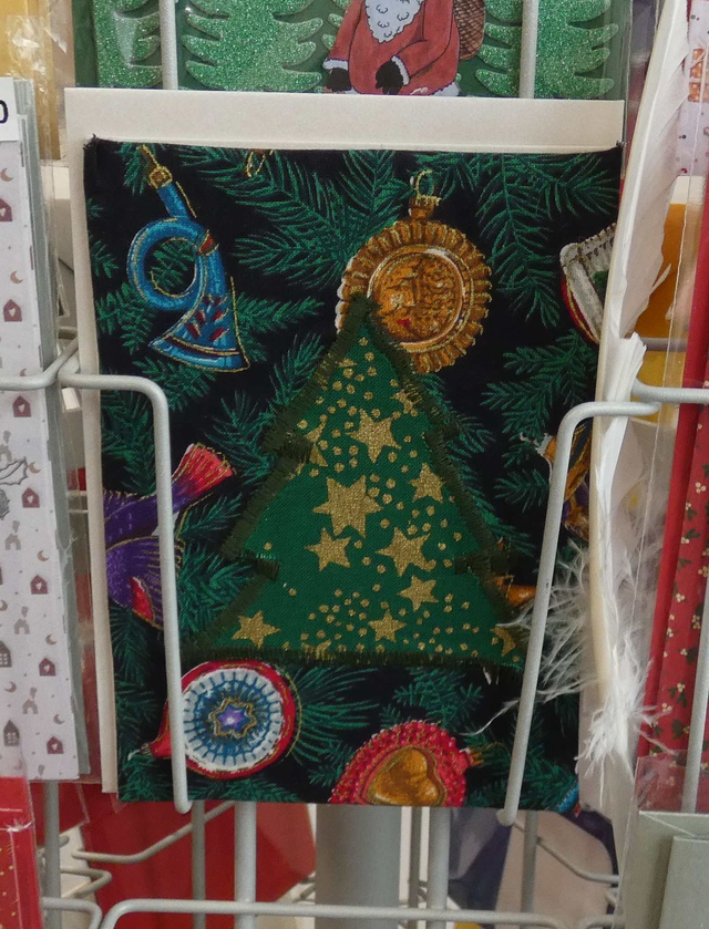 Beau sapin de Noël en tissu