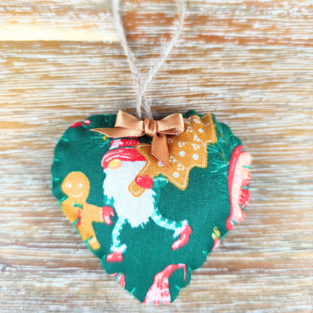 Suspension Coeur Lutins de Noël