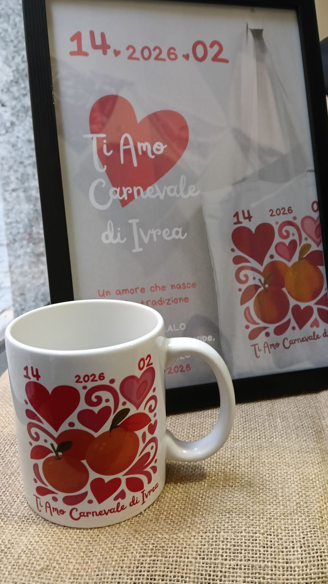 Tazza “Ti Amo – Carnevale di Ivrea”
