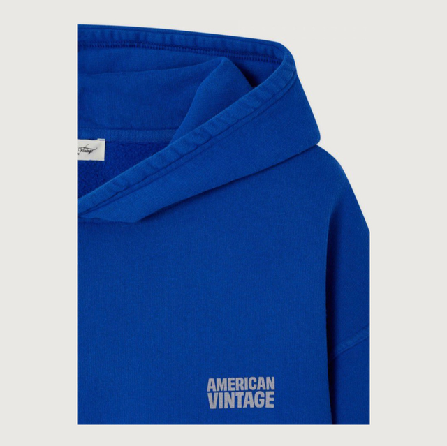 American Vintage Hoodie Plizzy Vintage Indigo