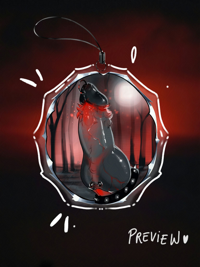 R18 Wolfie - Phone Charm 