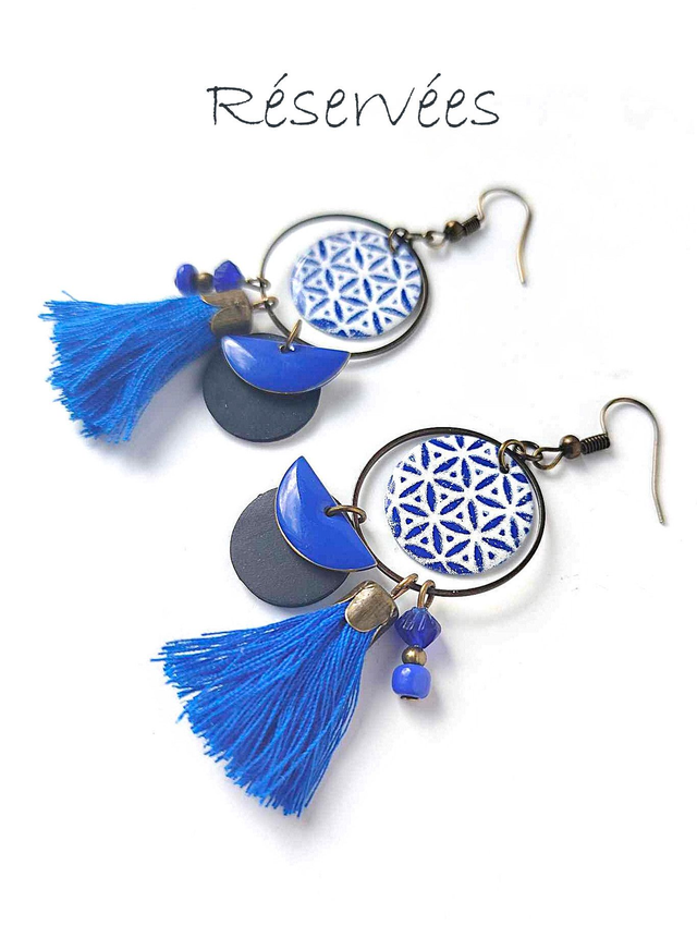 Commande de Christine - Créoles Upcyclées Chambre à air - Réservées 