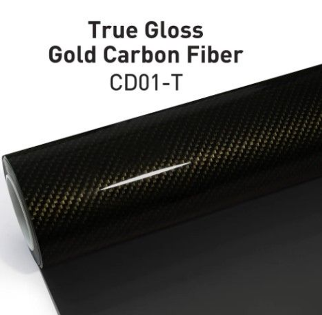 True Gloss Gold Carbon Fiber CD01-T