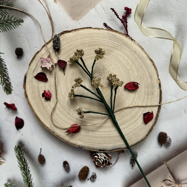 Gypsophile à paillettes (personnalisable pour créer votre bouquet)