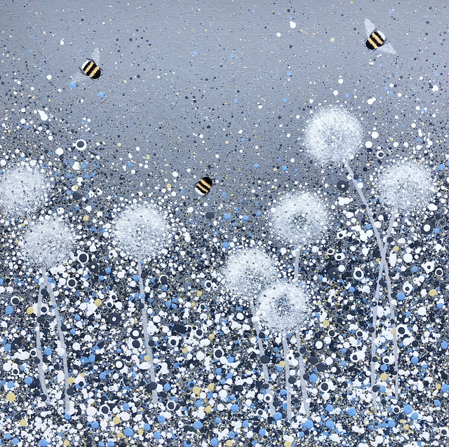 “Dandelions in grey” PRINT