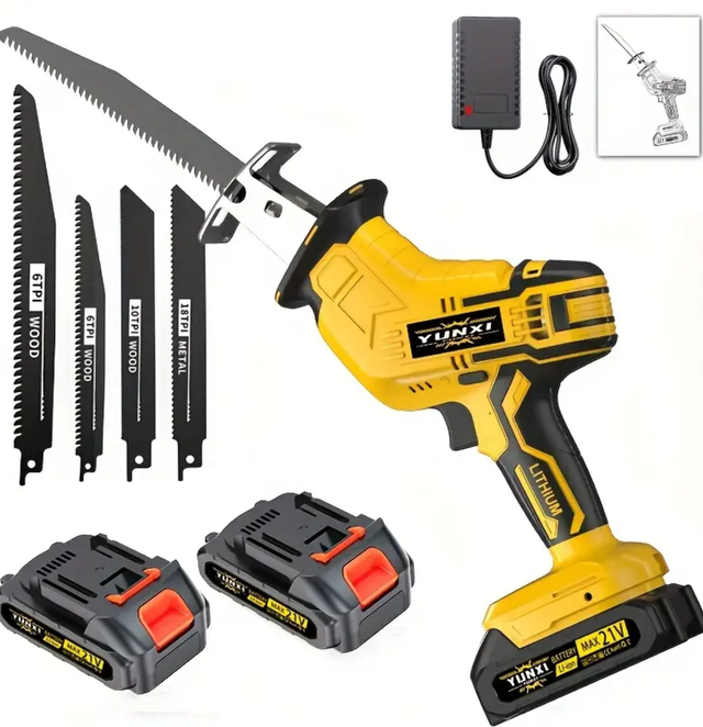 Scie sabre 21V avec 2 batteries