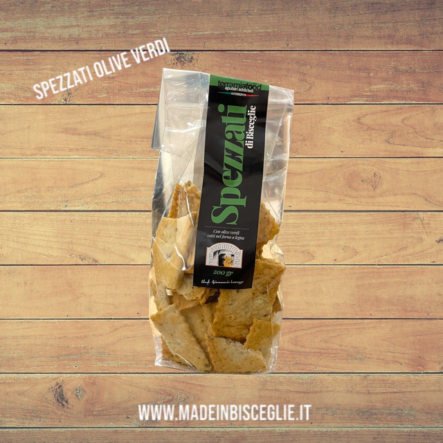 Spezzati olive verdi - 200gr - Terramiafood