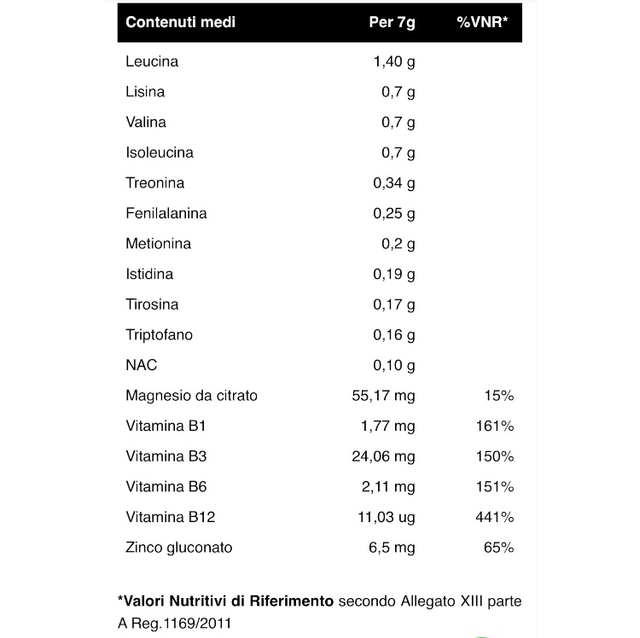 ESSENTIAL AMINO + NAC (250 Grammi) INJECT NUTRITION
